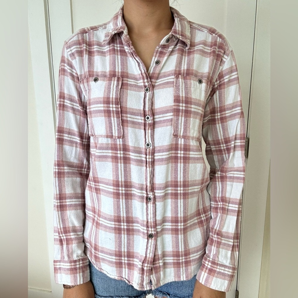 Pacsun pink flannel